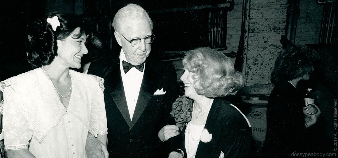 With Elliot Norton and Julie Harris, accepting the first Elliot Norton award for outstanding actress.